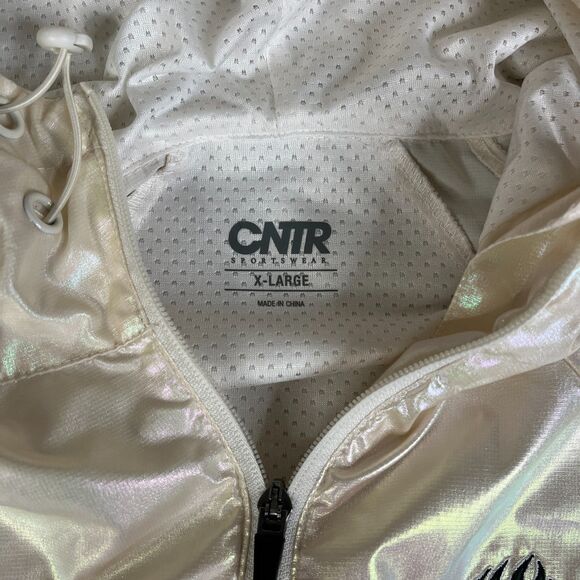 Adams State University Jacket Men XL Windbreaker Hoodie Zip Up Shiny Multicolor - Picture 6 of 16